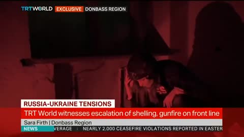 TRT World witnesses escalation of shelling, gunfire on front line