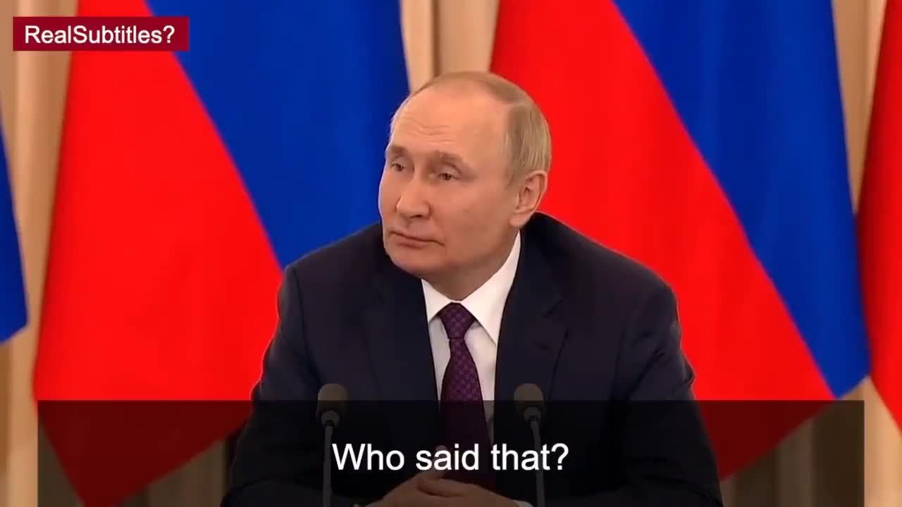 Reporter: "Putin Is it true that you fell down the stairs?"