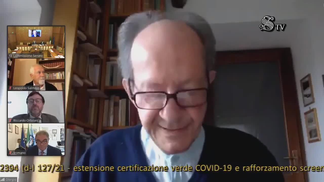 Audizione del Prof. Giorgio Agamben in Commissione Affari Costituzionali del Senato: Green Pass