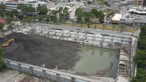 Backfilling of Joy Plaza Basement 🇹🇼 (2023-09) {aerial}