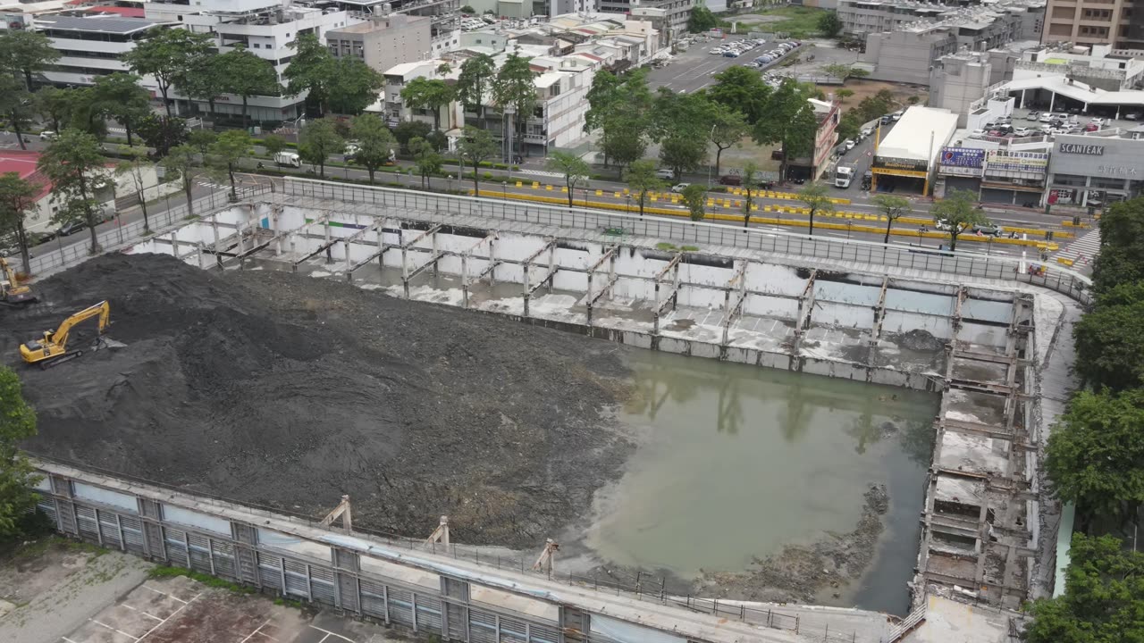 Backfilling of Joy Plaza Basement 🇹🇼 (2023-09) {aerial}