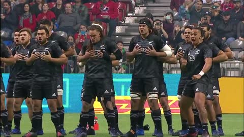 Maori All Blacks Haka at sold-out BC Place in Vancouver