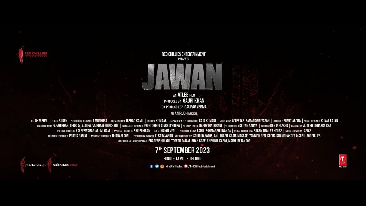 Jawan |Official Hindi Prevue |Shah Rukh Khan |Atlee |Nayanthara |Vijay Sethupathi |Deepika |Anirudh