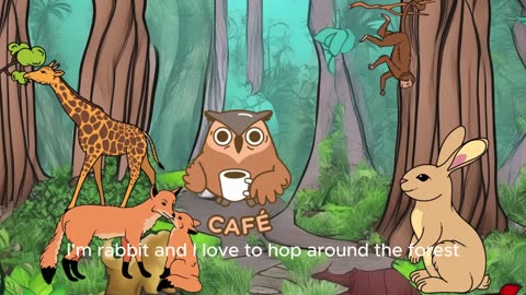monkey in the forest in jungal introduce his friend
