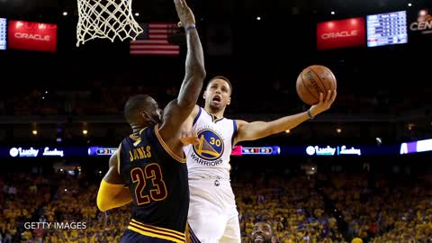 Steph Curry Laughs After Launching 3-Pointer From Bench Off Behind-The-Back Pass