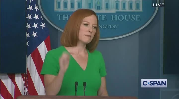 Jen Psaki: "We Are Making Sure Social Media Is Aware of Disinformation Dangerous to Public Health"