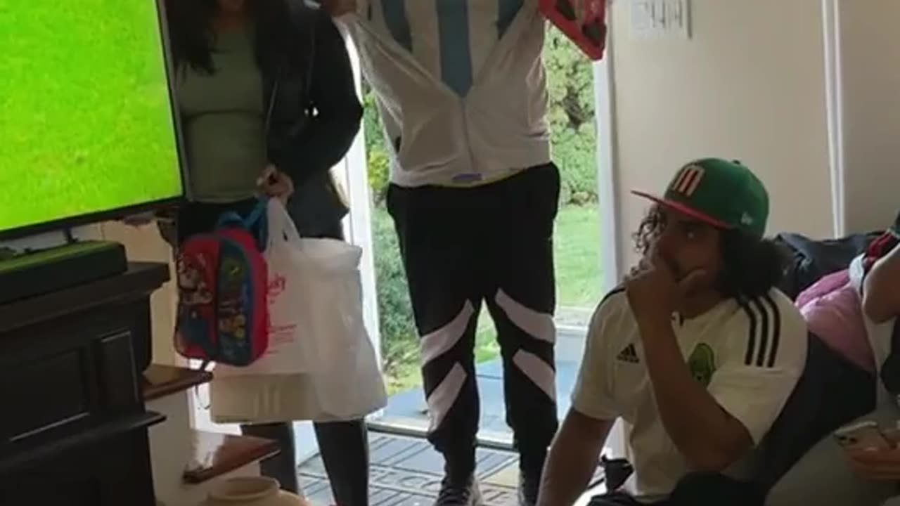 Man Turned Up in an Argentina Jersey to a Household Full Of Mexican Fans