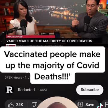 So they admit that most of the Covid deaths are from vaccinated people!!!
