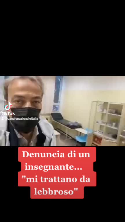 Denuncia di un insegnante..."Mi trattano fa lebbroso"