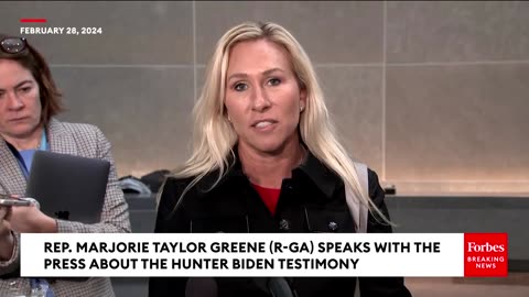 JUST IN Marjorie Taylor Greene Unleashes On Hunter Biden After Testimony