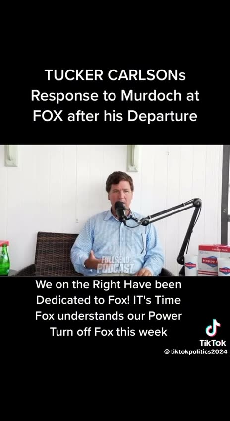 Tucker Carlson shortly after leaving FOX news