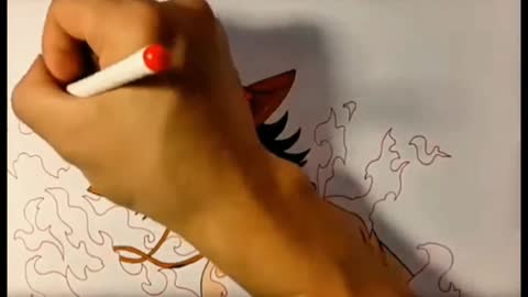 how to draw Portgas D Ace !!!