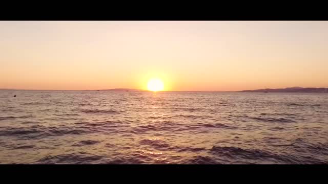 The ocean at sunset