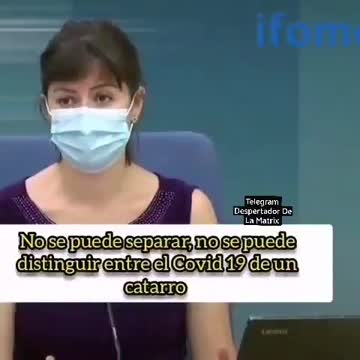"No se puede distinguir entre el SARS-COV2 (COVID-19) de un catarro o un resfriado"