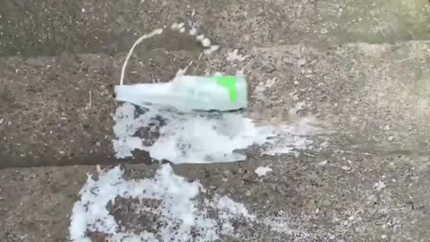 Breaking of bottle