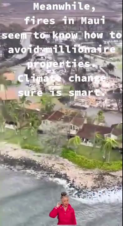 wild fires seem to be able to avoid expensive properties