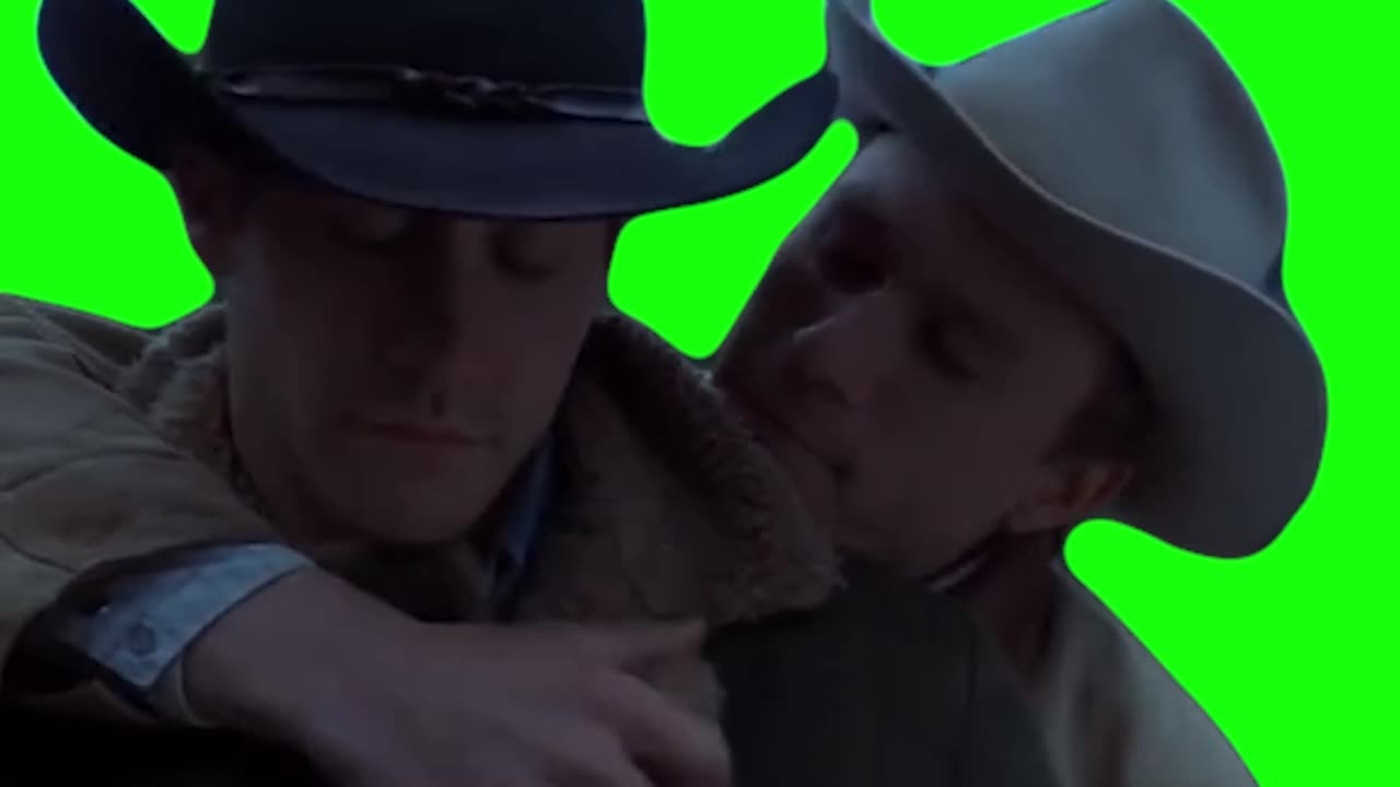“No Matter What I Do” Brokeback Mountain Hug | Green Screen