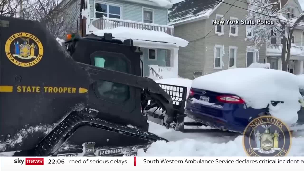 US Weather: Snow storm covers houses in ice as people struggle to dig out after deadly blizzards