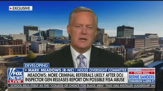 Mark Meadows expects criminal referrals in DOJ watchdog’s report