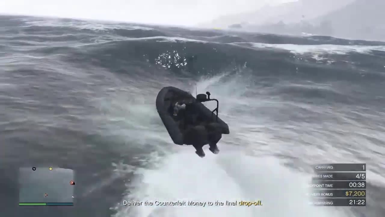 GTA 5 Huge Waves PS5 4K