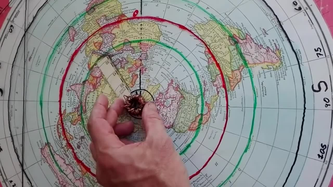 Mapa Gleason Flat Earth