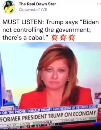 Trump says Biden is not controlling the government.