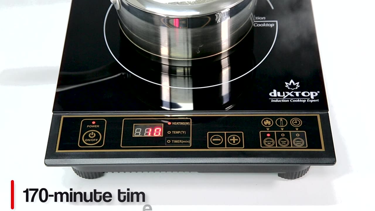 Duxtop 1800W Portable Induction Cooktop Countertop Burner, Gold 8100MC/BT-180G3