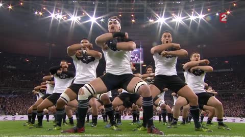 France - Nouvelle-Zélande : Le Haka des Néo-Zélandais