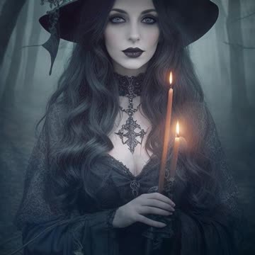 Witches | Wiccan Witches | Forest Witches | Mysterious | Gothic Art | Digital Art | AI Art #witches