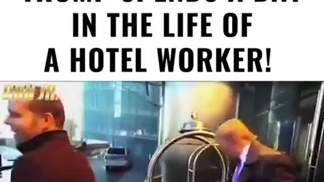 Amazing throwback - Trump Spends A Day As A Hotel Worker - September 23, 2022