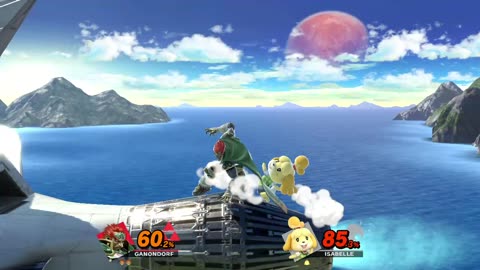 Ganondorf Vs Isabelle on Corneria (Super Smash Bros Ultimate)