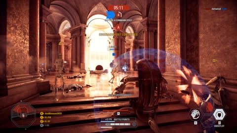 Star Wars Battlefront II: Instant Action Mission (Attack) Separatist Naboo Theed Gameplay