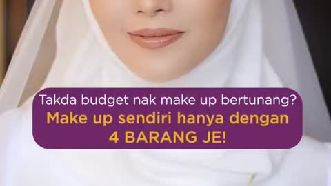 Make Up Tunang Budget Menggunakan 4 Barang Jer?? | HAUS Cosmetics
