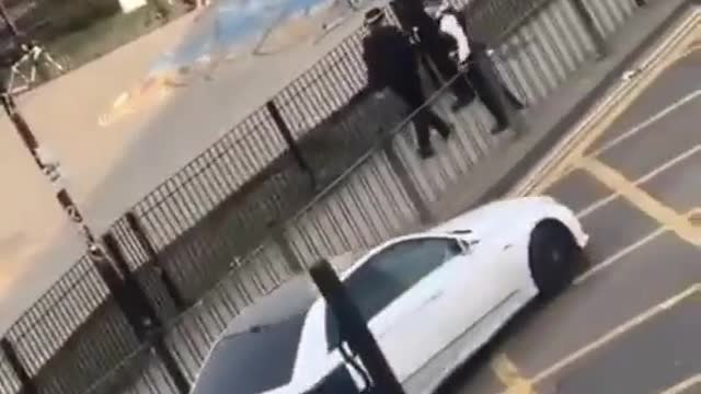 Police chase down a skateboarder in mile end_4