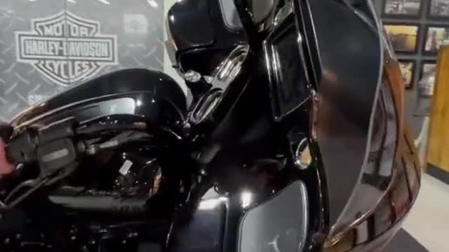 Detailed display of heavy motorcycle configuration