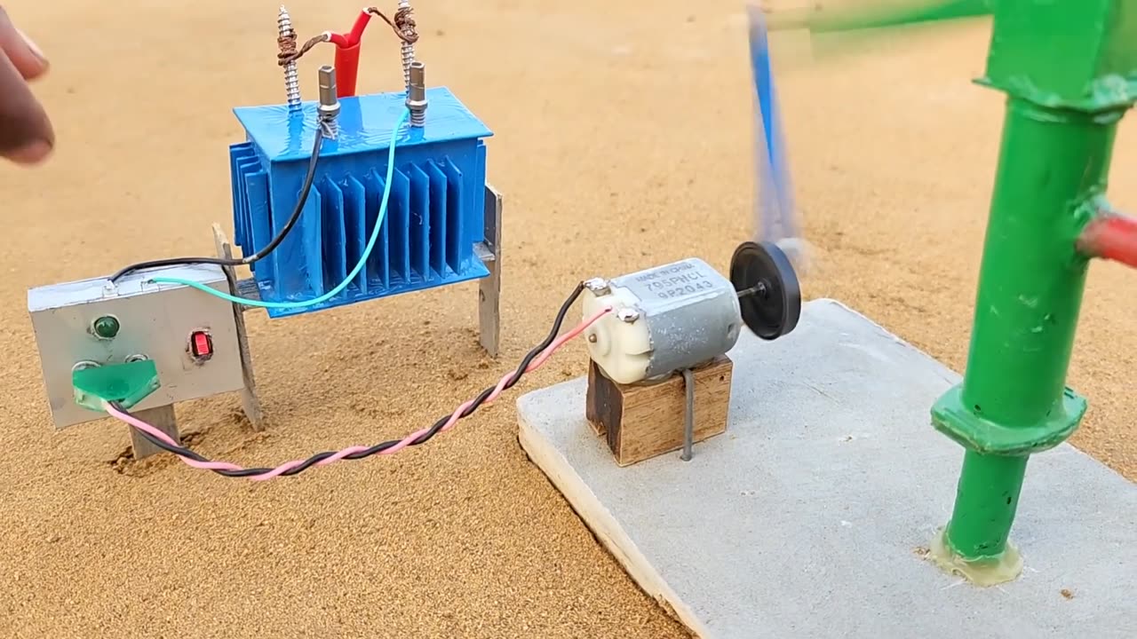 Diy tractor water pump science project | Motor project | Drill machine planting