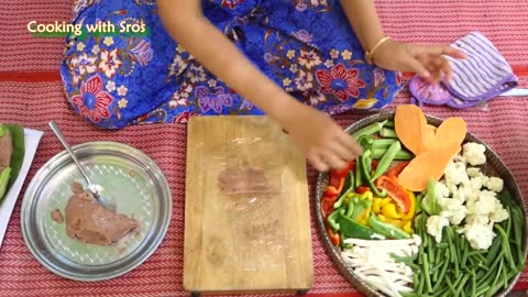 Fish Ball Fried Recipe - Cooking with Sros - Delicious Fish Ball Fried Vegetables