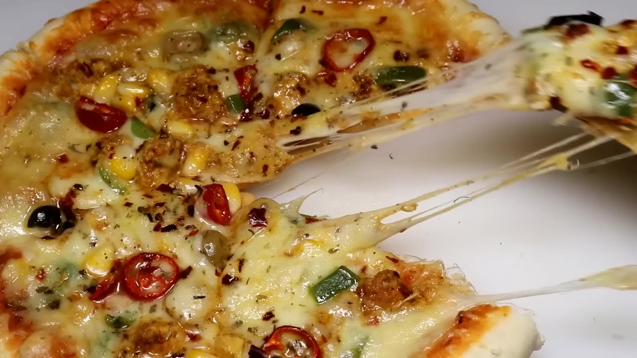 how to make chicken pizza, double cheese layer at home