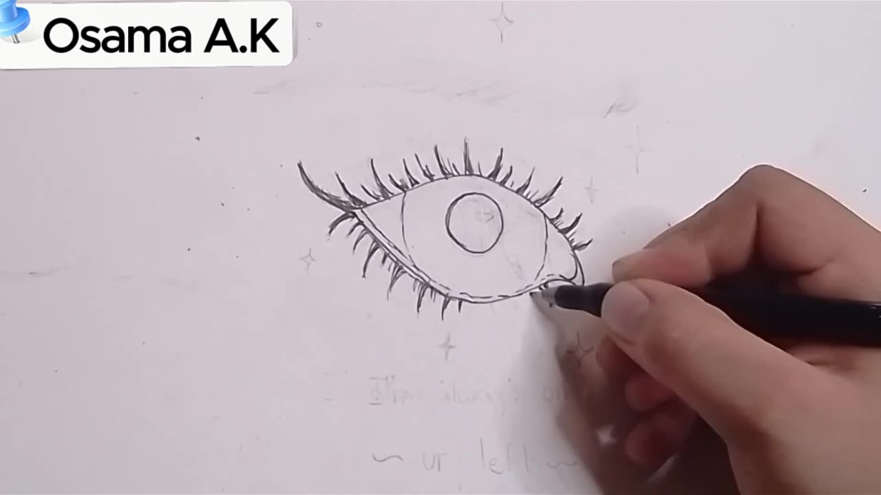 Anime eye sketch !! | Osama338 | Drawing