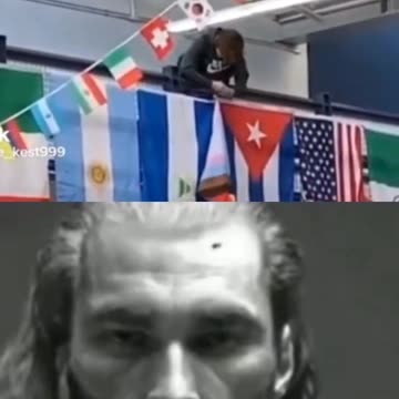 Uomo toglie la bandiera arcobaleno dell'orgoglio sodomita LGBTQ 🏳️‍🌈 ecco quello che penso sui diritti delle persone LGBTQ e sulle loro bandiere sodomite che non sono bandiere statali e possono essere deturpate senza commettere reato