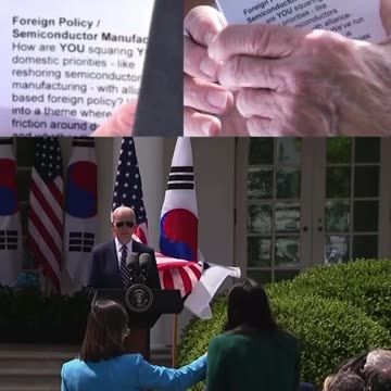 If he has to cheat at a press conference imagine what else Joe has done