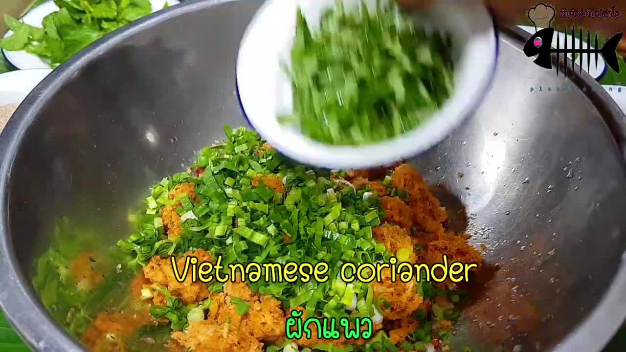 1130 ลาบปลาทับทิมฟู กรอบฟู แซ่บนัว Laab Pla Tubtim Fu