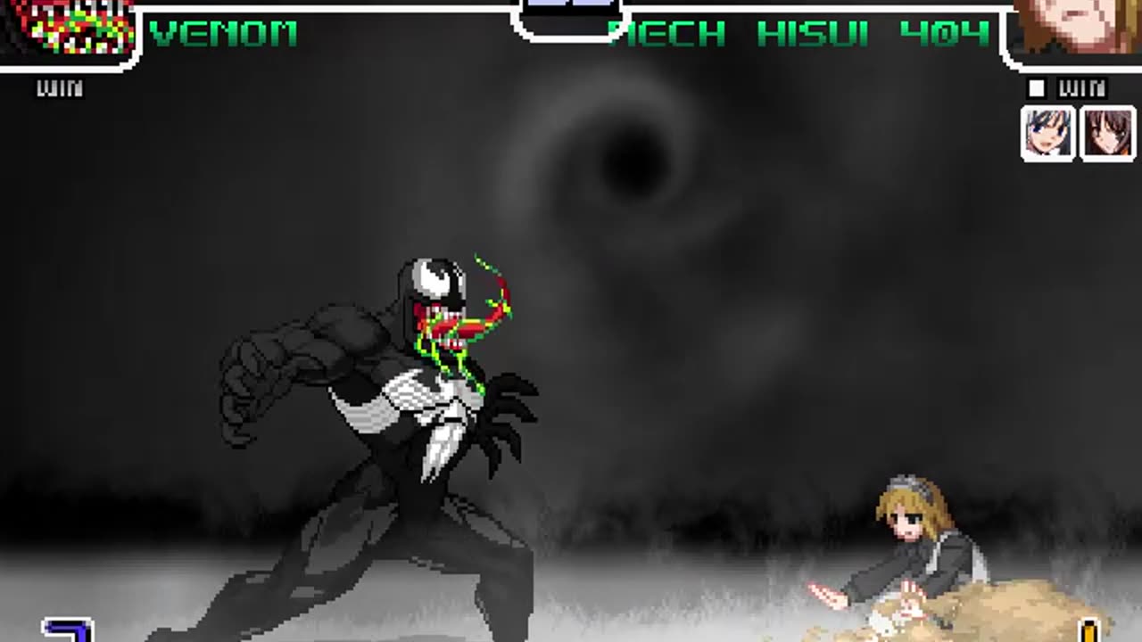 Hisui, Kohaku, and the Mech Hisui 404 (Me) vs Venom