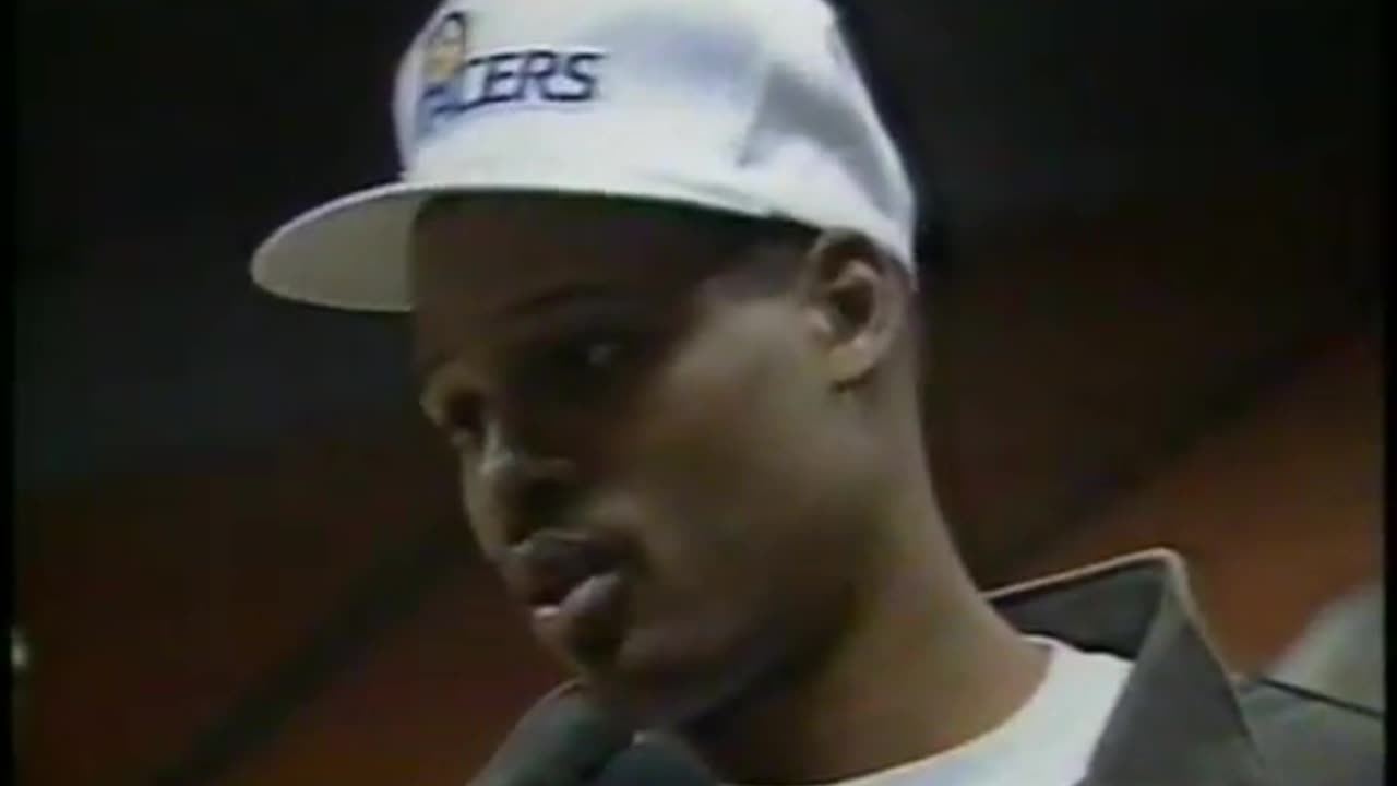 February 23, 1986 - Injured Pacer Clark Kellogg Works with Special Olympics Athletes