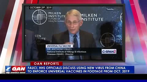 Exclusive: Fauci caught talking about planned pandemic.