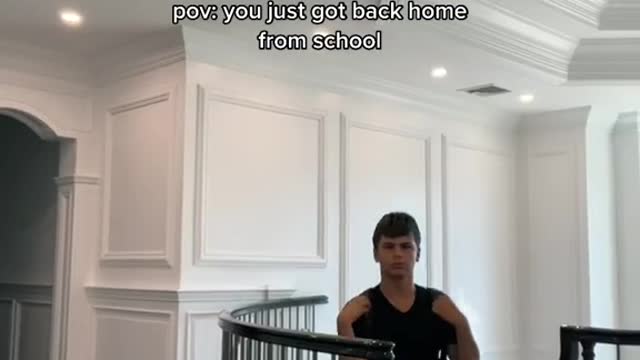 pov: you just got back home from school