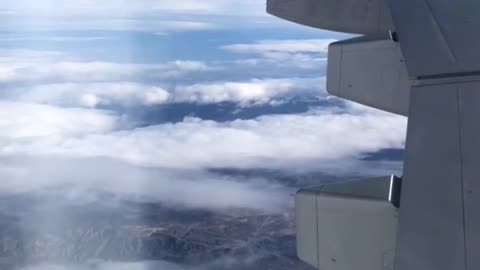 Fantastic view from a plane window.