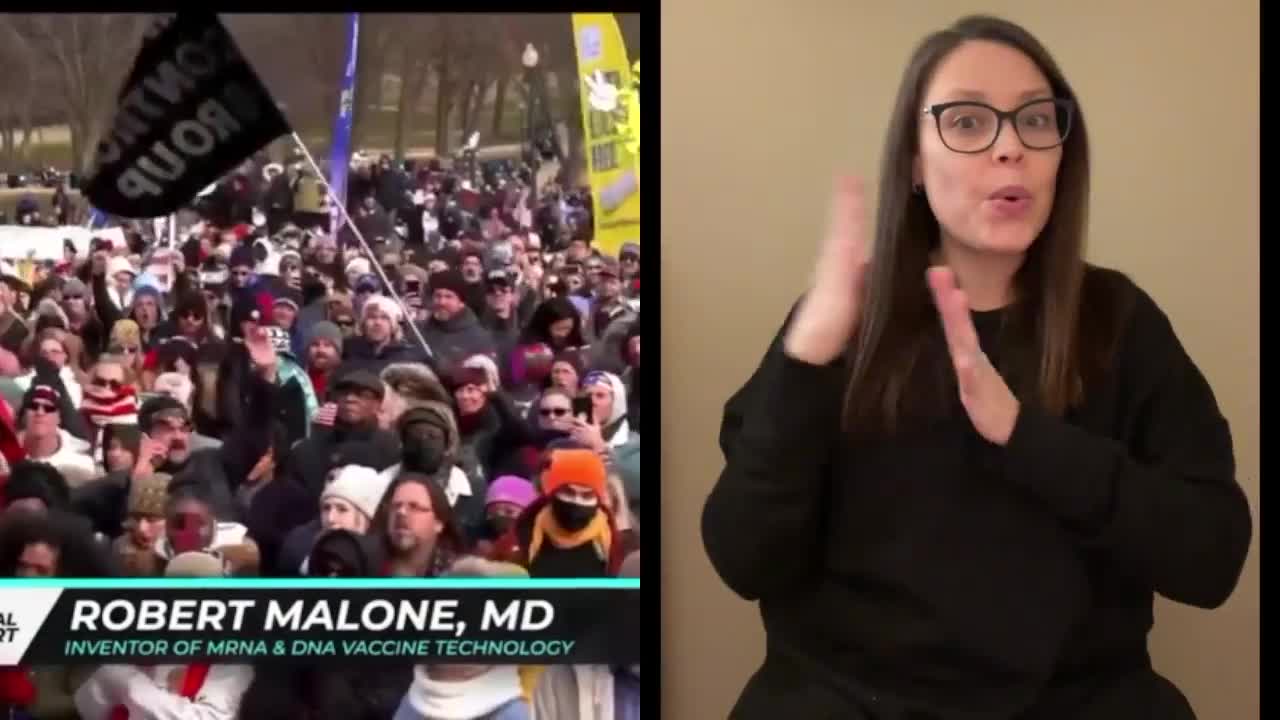 Dr. Robert Malone | March to Defeat the Mandates (ASL)