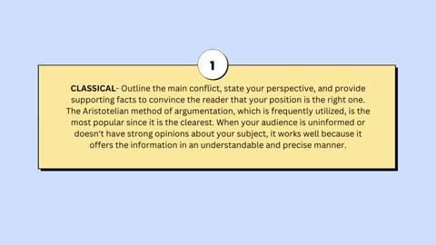 Types of arguments that can be presented in an essay