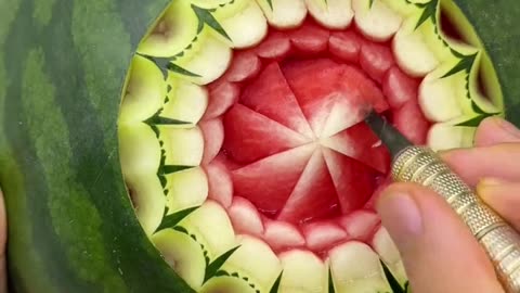 Watermelon cutting